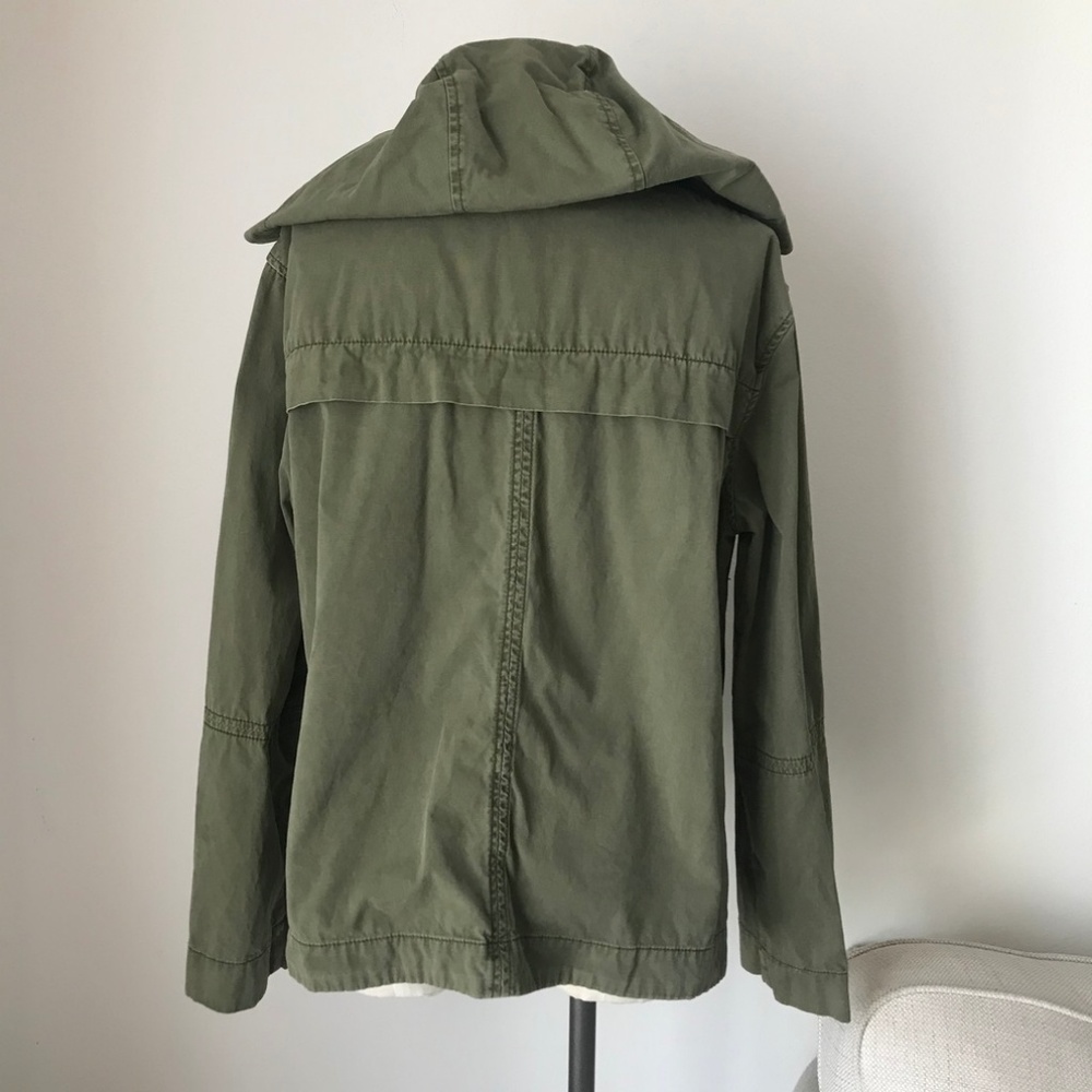 Free People Olive Green Tie Up Jacket - Picture 4 of 4